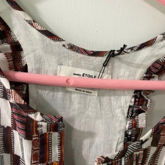 Isabel Marant Geometric Patterned Jumpsuit - Black, White, Brown - Picture 5 of 8